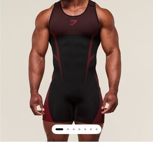 Gymshark Black and Red Tank Top